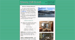 Desktop Screenshot of missinghillresort.com