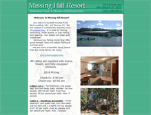 Tablet Screenshot of missinghillresort.com